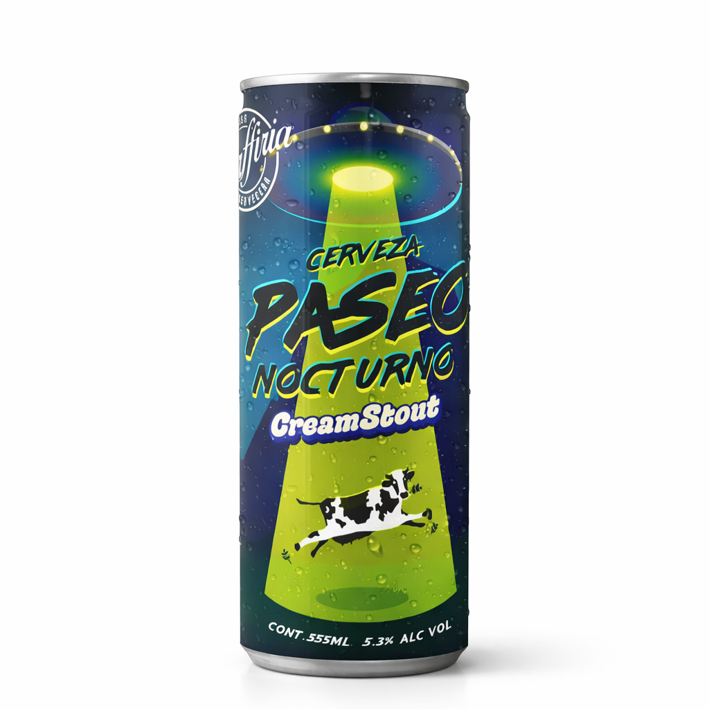 24 PACK CERVEZA PASEO NOCTURNO CREAM STOUT LATA 355 ML